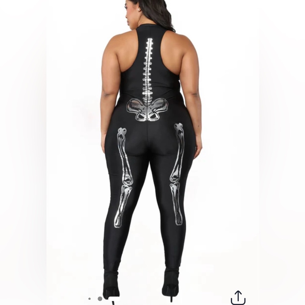 New! Fashion Nova Sexy Skeleton Costume 1x/2x Plus Size Halloween - Picture 11 of 11
